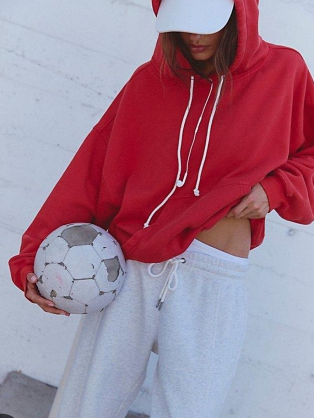 FP Movement by Free People Red Oversized Hoodie